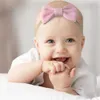 Haarzubehör 5 Teile/Set Cord -Baby -Bogen -Stirnband geeignet für Mädchen elastischer Nylon Neugeborenes Turbo Stirnband Kleinkind Stirnband D240514