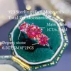 Cluster Anneaux Sace Gems 925 Sterling Silver Ring 2CT Diamants Moisanite Full avec certificat Fine Jewelry Engagement de mariage pour les femmes