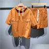 COMPISESSEMENTS MENSEURS HIP HOP Vêtements pour hommes Summer 2 pièces Set Vêtements de mode Shorts de street