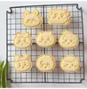 Moules de cuisson 4pcs kawaii animal japonais cookie cookie moule châtaignier biscuits cuits à la vapeur dessert outils de moule de coupe bricolage