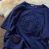 Vintage 3D Print Steel Seal Mens Shortsleeved TShirt Casual T Shirt Couples Tshirt Loose Tees 240507