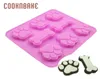 Baking Moulds COOKNBAKE Silicone Mold For Cake Biscuit Pastry Dog Candy Chocolate Mould Bone Shape Resin Ice Jello Bread Form3430724