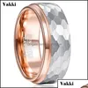 Обручальные кольца обручальные кольца ювелирные украшения Vakki шириной 8 мм вольфрамового карбида боковой ступень
