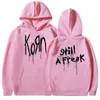 Men's Hoodies Sweatshirts Korn Music Concert Rock Band World Tour Hoodie Mens Vintage Metal Gothic Extra Large Sweatshirt Punk Hip Hop Hoodie Street ClothingL2405