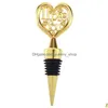 Fête Favor Heart Wine Stopper Bar outil