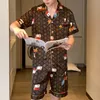 Pyjama pour femmes ensemble motif de poker de mode de luxe