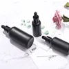 Matte Black Cosmetic Essential Oil Packaging Dropper Bottles 30ml 50ml 100ml Mghcx Ajrfr