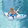 Swimming Pool Sea Floats Toy Inflatable Boat Floating Tool Pool Rafts Ride-ons Devil Fish Buoy Water Part Kids Floats Chair 240514