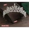 Headpieces Romantic Princess Crown for Women Handmade Rhinestone Tiara Pearl Headband Birthday Wedding Party Accessories smycken gåvor