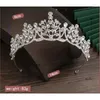 Copricapi romantici principessa corona per donne fatte a mano Rinestone tiara per la testa di perla di compleanno accessori per la festa di compleanno di gioielli