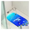 Коврики для ванны 35x70 см. Ocean World Pvc Pvc Antipl Douche Mate Mate Demple Pad Pad Tapete Banheiro Antiderrapante Tappetino Doccia 230921 Dr Dhgnv