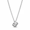 Fashion S925 Sterling in argento a goccia a goccia Snowflake Snow Pandant Necklace Fit perline originali Regalo fai-da-te