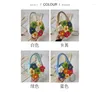 Sacs de soirée 2024 Corde en coton d'été Woven Woven's Bag Flower Designer One épaule Luxury Handheld Fashion Beach