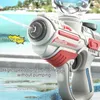 Gun Toys 2024 Nieuwe elektrisch automatisch waterpistool Kinderkinderen Hoogspanning Outdoor Strand Grote capaciteit Zwembad Zomerspeelgoed voor kinderen T240513