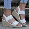 Summer Sandals Женщины многоцветная платформа Strail Wedge Casual Beach Shoes Sandalias Mujersandals Saa Mujer