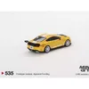 Diecast Model Cars Minigt 1 64 Shelby GT500 Dragon Snake Concept Yellow Alloy Car Model Mgt535 T240513