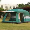 Móveis de acampamento K-Star Camping Tent Outdoor portátil para 3-4 pessoas Canopy dois quartos Uma sala de estar respirável grande conjunto