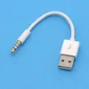 3.5mm Jack Aux to USB 2.0充電器データ同期Apple iPodのオーディオアダプターケーブルShuffle