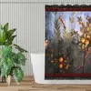 Shower Curtains WALL PAINTING Flower Garden Flying Birds Over Quince Trees Bathroom Ancient Romans Waterproof Partition Decor