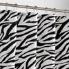 Cortinas de chuveiro mtuove cortina moderna zebra dacron design à prova d'água e fabricantes de espessamentos à prova d'água