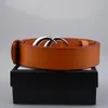 Hot Mens Designer Belts Women Man Echt lederen zwart bruine riem cinturones de diseno brons zwart zilveren slang gespeld 3,8 cm met doos aaaaa