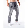 Męska tkanina dżinsowa Casual Sports Spodnie zamykane w hip-hopu dżinsy M514 50 50