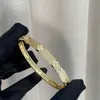 Klassisk design Love Vaned Armband Gold Armband High Womens 18k Rose Wide med Common Vanly