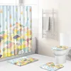 Коврики для ванн Zeegle Printed Set Set Cartoon Wab