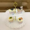 Plates 3 Layer Cake Stand Dishes Cupcake Plastic Candy Living Room Home Fruit Plate Creative Modern Basket