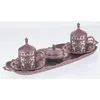 Cups Saucers Copper Durable Stainless Cup Set 2 Personality Handmade Turkish Coffee