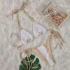 Menas de banho feminina sem costas biquíni de biquíni feminino Triângulo sexy Triângulo Match Lady Beachwear 2024 Trendência de verão Trendência