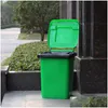 Trash Bags 50Pcs Big Garbage Disposable Black Heavy Duty Liners Strong Thick Rubbish Bin Outdoor Drop Delivery Home Garden Housekee Dhruc