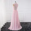 Party Dresses Beauty Emily Evening 2024 Long V-Neck Floor Length Chiffon With Top Lace Summer Style Special Occasion