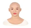 Viso umano artificiale Face al seno silicone realistico forma incrociatore transgender riparazione silicone di Halloween maschera f8463491