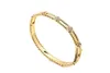 Bracelet exclusif Lovers pour montrer le bracelet Love Gold étroit avec un ciel rose 18K avec Vanley commun