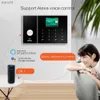 Alarmsysteme PGST Intelligentes Alarmsystem Home WiFi GSM Sicherheitsalarm Host mit Tür- und Bewegungssensor Tuya Intelligente Anwendungssteuerung Alexa Wx