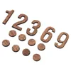 Wall Clocks 1 Set Of Clock Numerals Wood Numbers Digital Hands Replacement Parts
