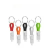 3 in 1 USB -Kabel Micro USB Typ C Beleuchtungskabel für Samsung Xiaomi Huawei Mini Keychain Ladekabel Hardware -Kabel