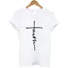 T-shirt pour femmes T-shirt Summer Short Slve Jesus T-shirt Christian Cross Printing Strtwear Ladies Graphic Summer Femme Casual T Y240509