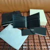 Modeontwerper Men Wallet Cowhide Foldable Turn Munt Bag Merk Holder Black Short Mini Wallets Original Box Pen Case