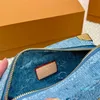 Herr- och kvinnors designer denim Small Case Bag Women's Handbag Shoulder Bag Crossbody Purse 18cm