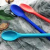 Spoons Silicone Cooking Spoon Hanging Kitchen Tablewares With Extended Handle Household Soup For Non Stick Frying Pan