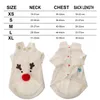 Pulls pour chiens Prilleurs de Noël Vêtements Elk Costume Costume Puppy Knitwear Winter Warm for (