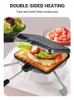 Pans Sandwich antiadhésif Maker Iron Pain Pain Petit-déjeuner Machine de petit-déjeuner Waffle Pancake Blaking Barbecue Four Moule de moule Moule de moule à frire