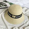 Wysokiej jakości letnia dziecięca chłopcy słomka chłopcy i dziewczęta Sunshade Hat Baby Sun Hat Cool Hat Hat Regulbled CAD24051405