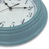 Horloges murales 9 pouces brouillard marin bleu rond simplicité analogique qa horloge spéciale conception silencieuse de conception forte durabilité utile bonne qualité 2024