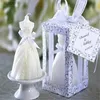 Scented Candle 1 white wedding bride dress shaped design candle elegant bride box candle Valentines Day wedding party surprise decoration gift WX