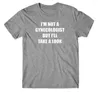 Men's T Shirts Pure Cotton Unisex Shirt I'm Not A Gynecologist But I Will Take Look Humor Naughty Joke Funny Gift Artwork Tee
