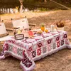 Tableau de table de printemps Camping Poulet Rolls Natecloth Tent Tente Tente