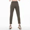 Pantalon actif citron women workout leggings de course à 4 voies